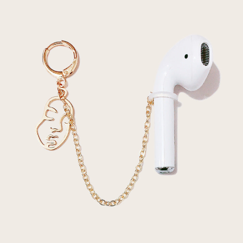 Boucles d’oreilles avec corde anti-perte pour écouteurs Bluetooth