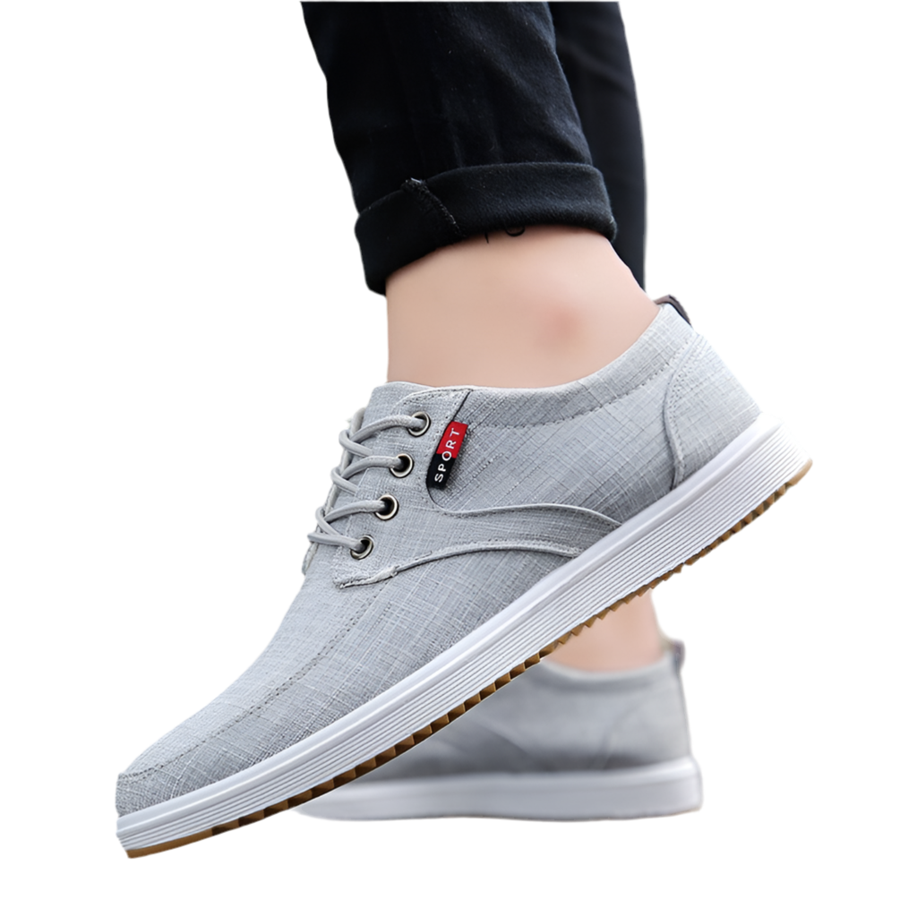 Chaussures Homme en Toile à Lacets – Décontractées & Respirantes