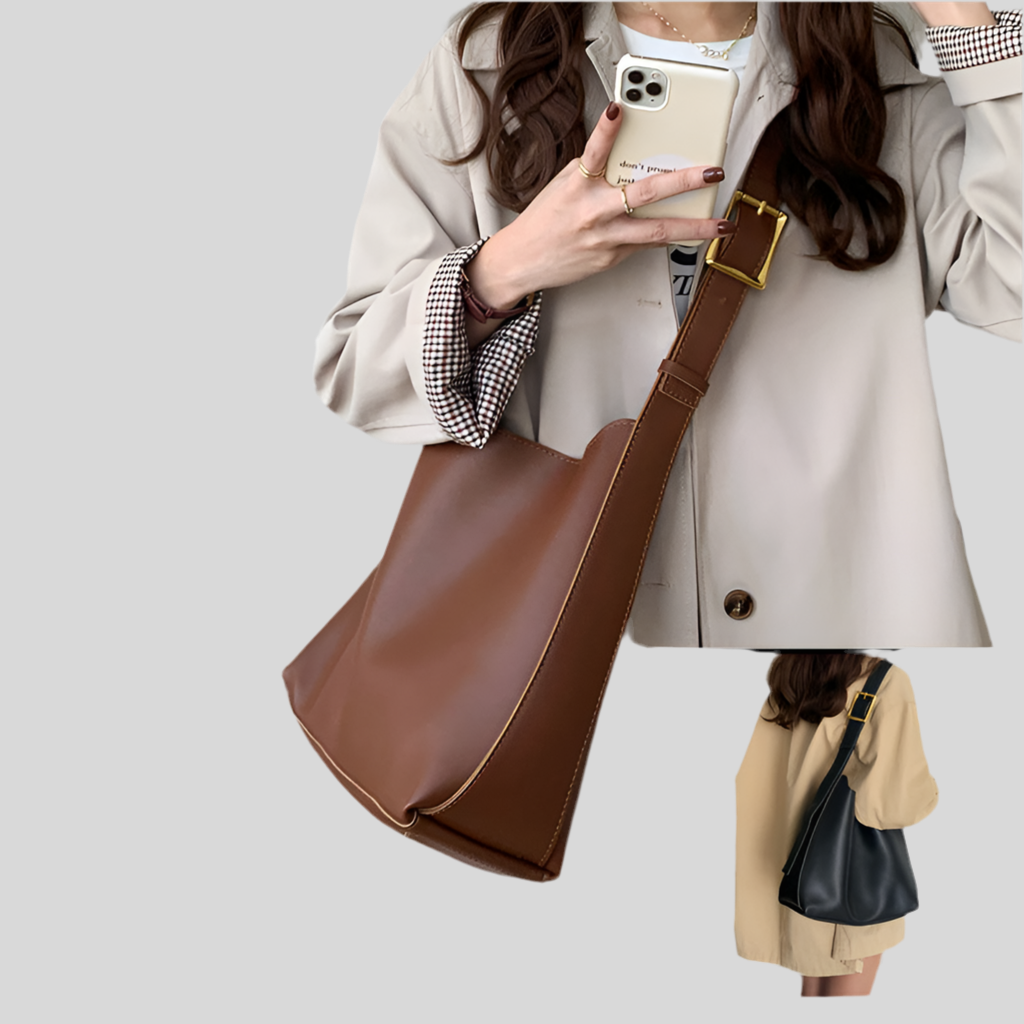 Sac à main femme en cuir PU – Sac bandoulière minimaliste