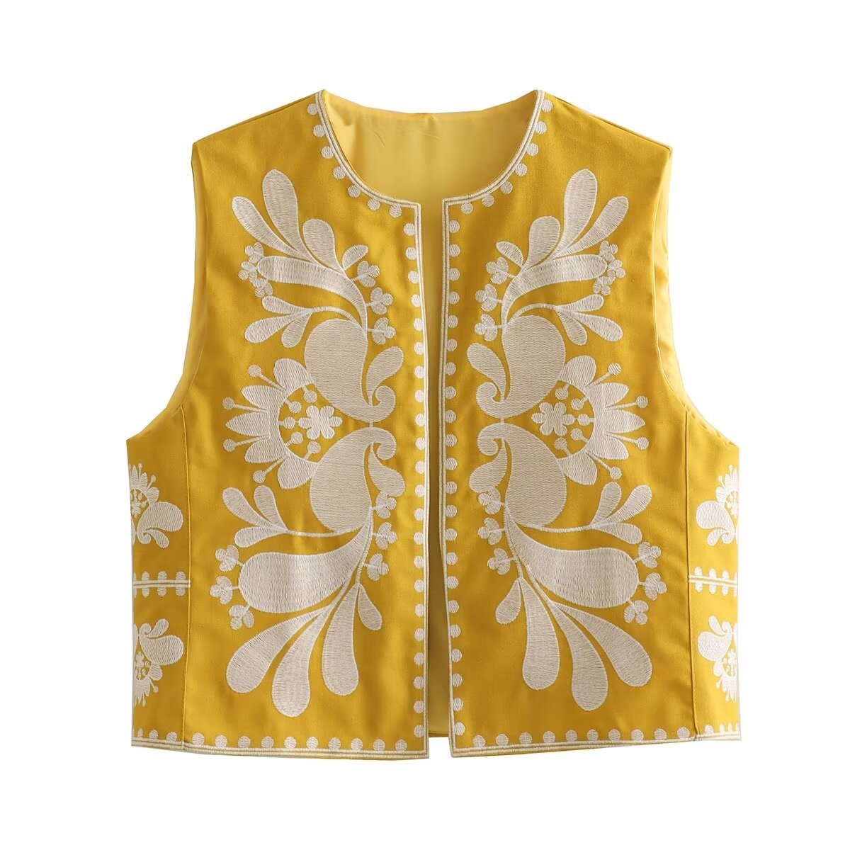 Top Femme Sans Manches Brodé – Style Chic & Tendance