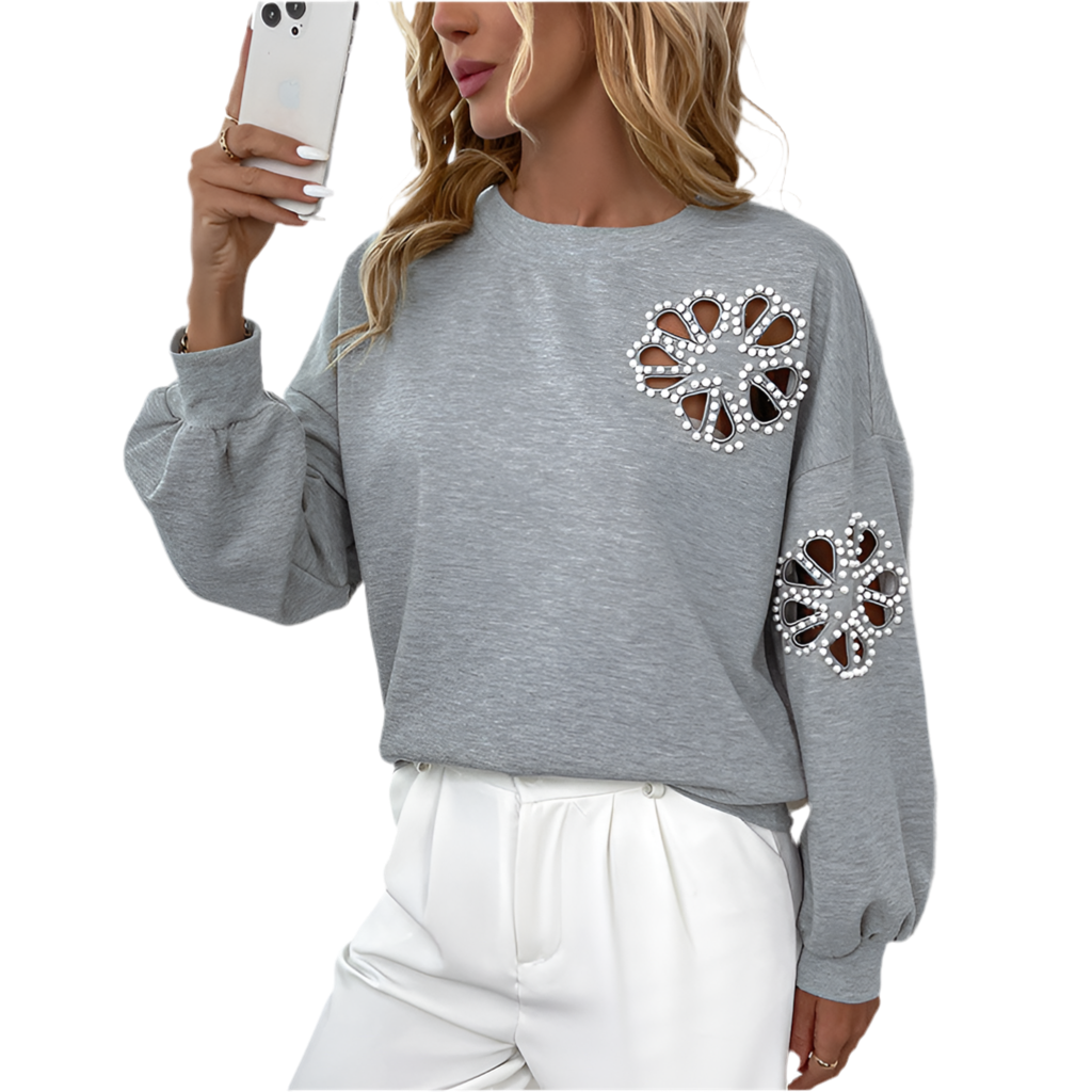 Maglione traforato da donna – Vestibilità ampia, look casual chic