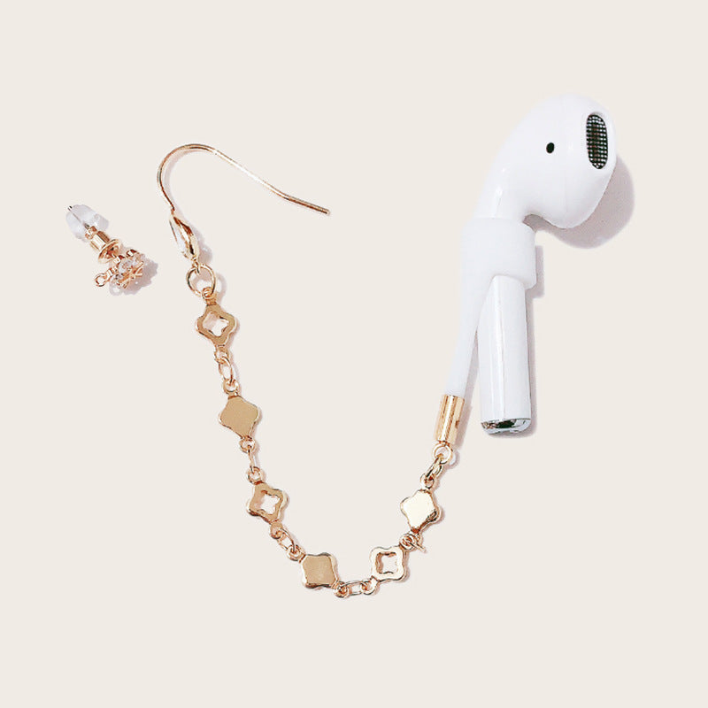 Boucles d’oreilles avec corde anti-perte pour écouteurs Bluetooth