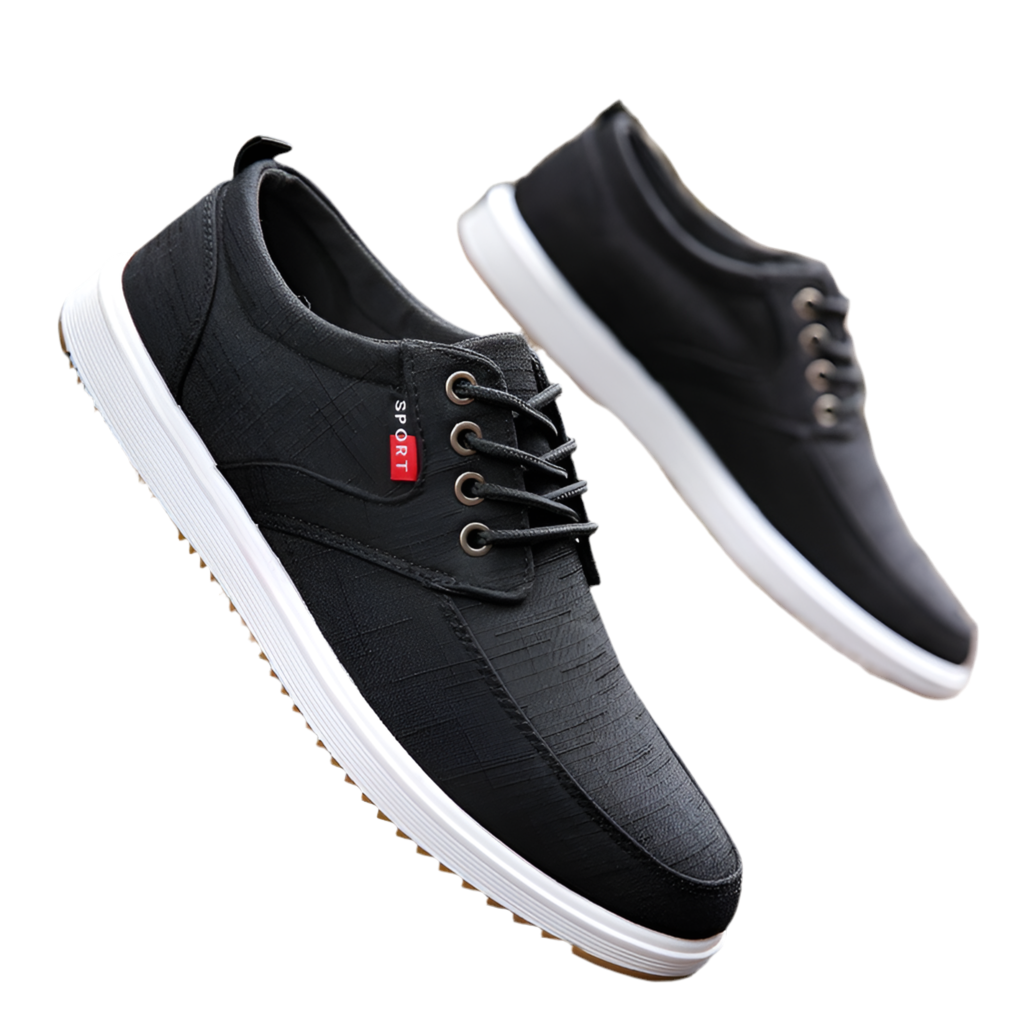 Chaussures Homme en Toile à Lacets – Décontractées & Respirantes