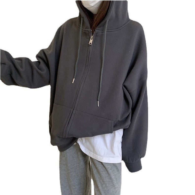 Zipper Couple Girlfriends Hooded Jacket