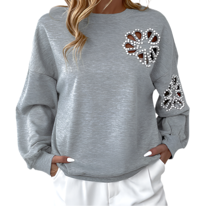 Maglione traforato da donna – Vestibilità ampia, look casual chic