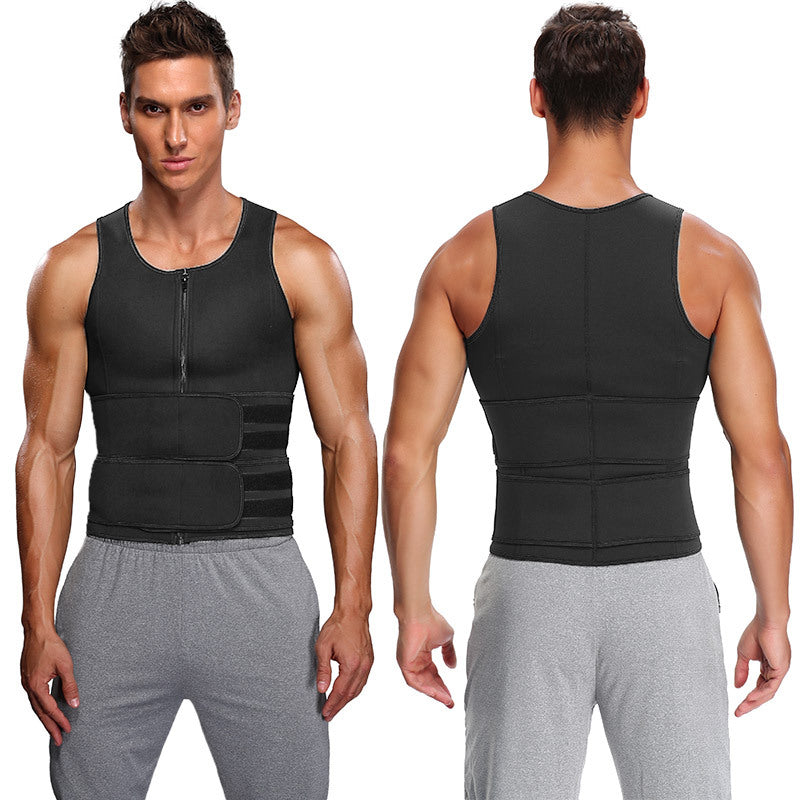 Gilet sauna minceur homme – Haut shapewear fitness.