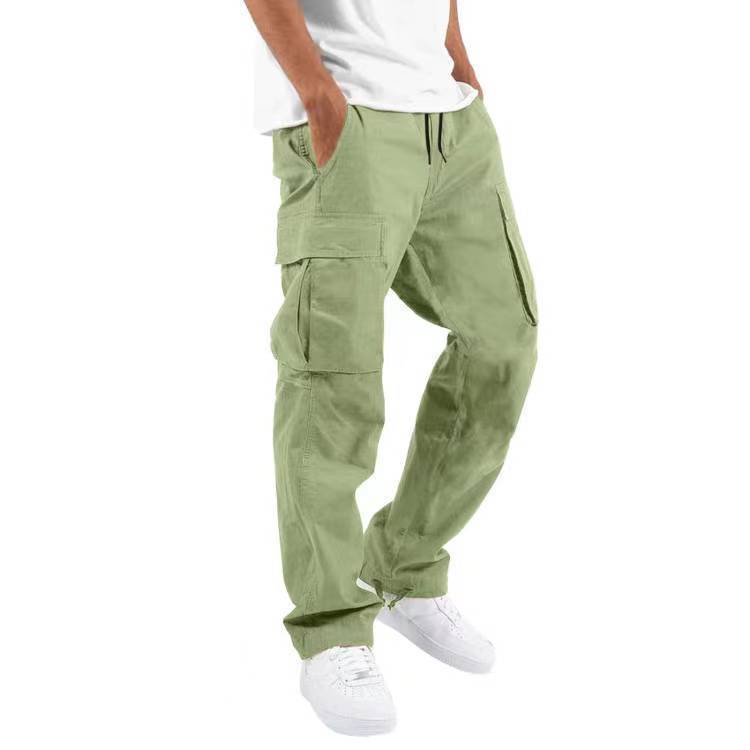 Trade Drawstring Multi-pocket Casual Trousers.