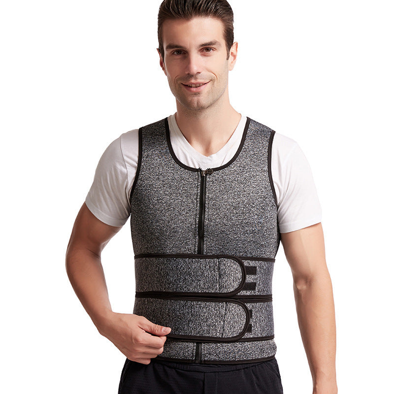 Gilet sauna minceur homme – Haut shapewear fitness.