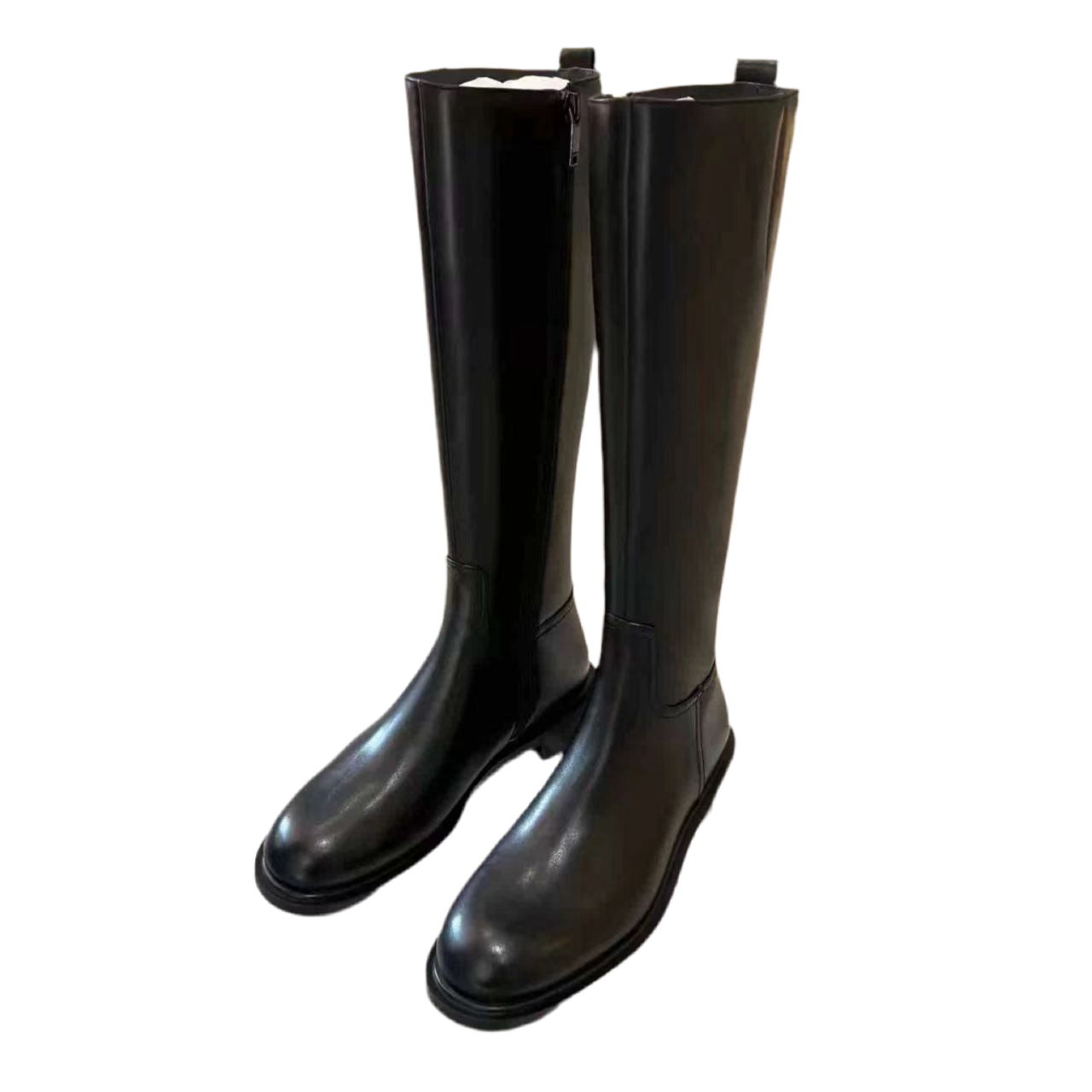 Bottes Hautes – Bout Rond, Fermeture Éclair, Doublées Polaire