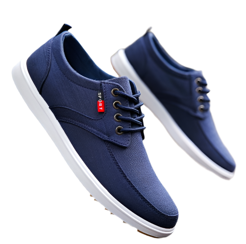 Chaussures Homme en Toile à Lacets – Décontractées & Respirantes