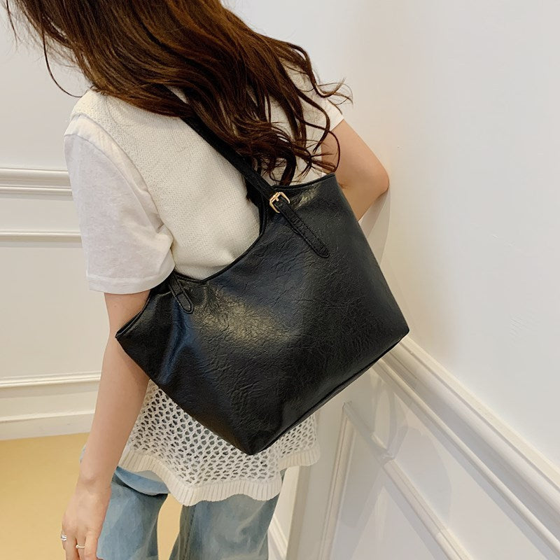Retro Large Capacity Bag Women's Bag Trendy Korean Style