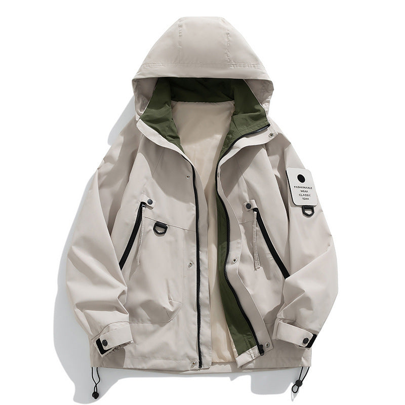 Veste homme à capuche imperméable - Style outdoor décontracté et tendance