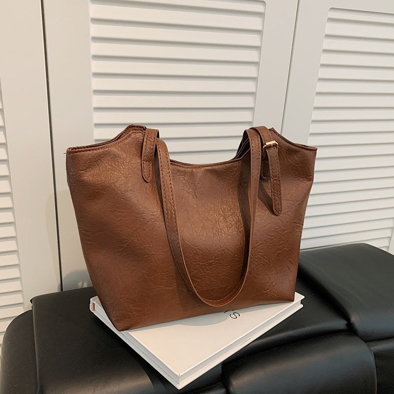 Retro Large Capacity Bag Women's Bag Trendy Korean Style