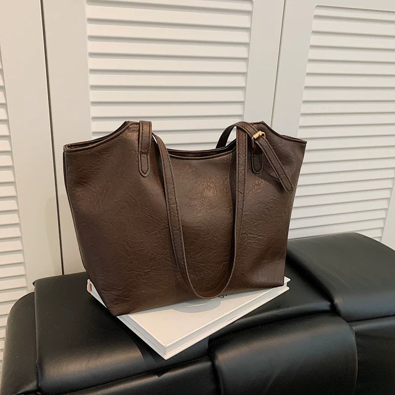 Retro Large Capacity Bag Women's Bag Trendy Korean Style