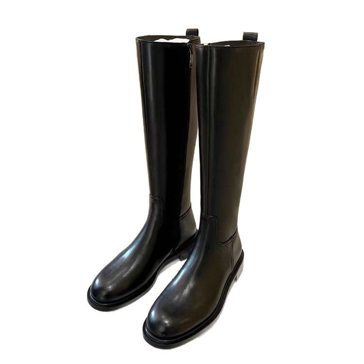 Bottes Hautes – Bout Rond, Fermeture Éclair, Doublées Polaire