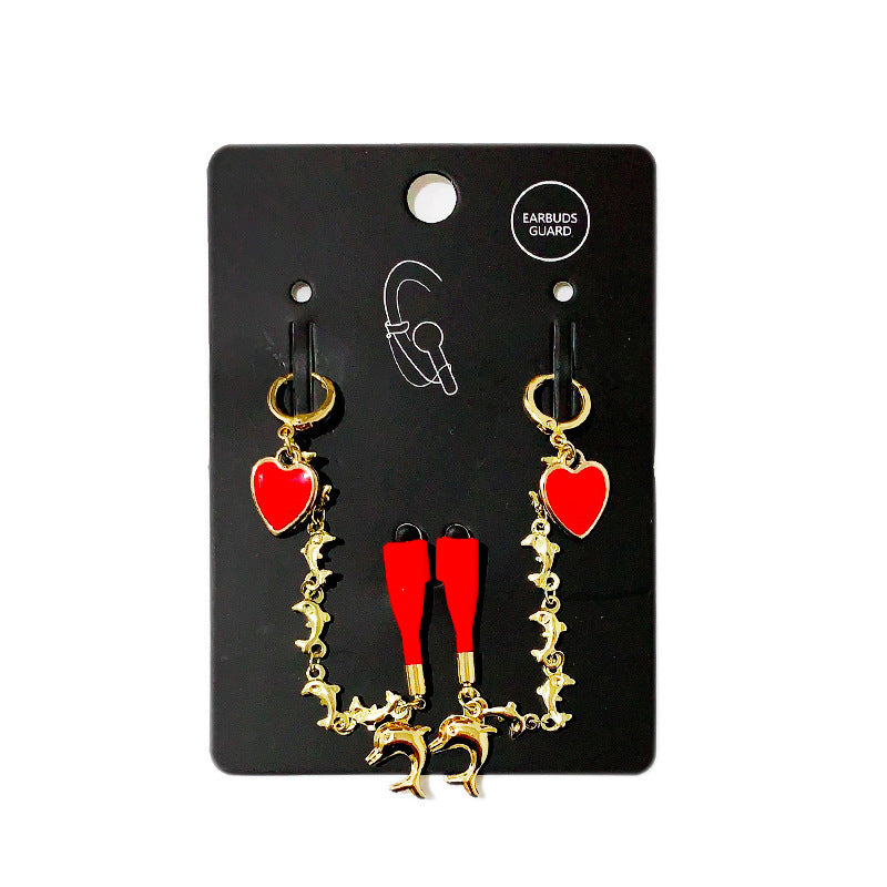 Boucles d’oreilles avec corde anti-perte pour écouteurs Bluetooth