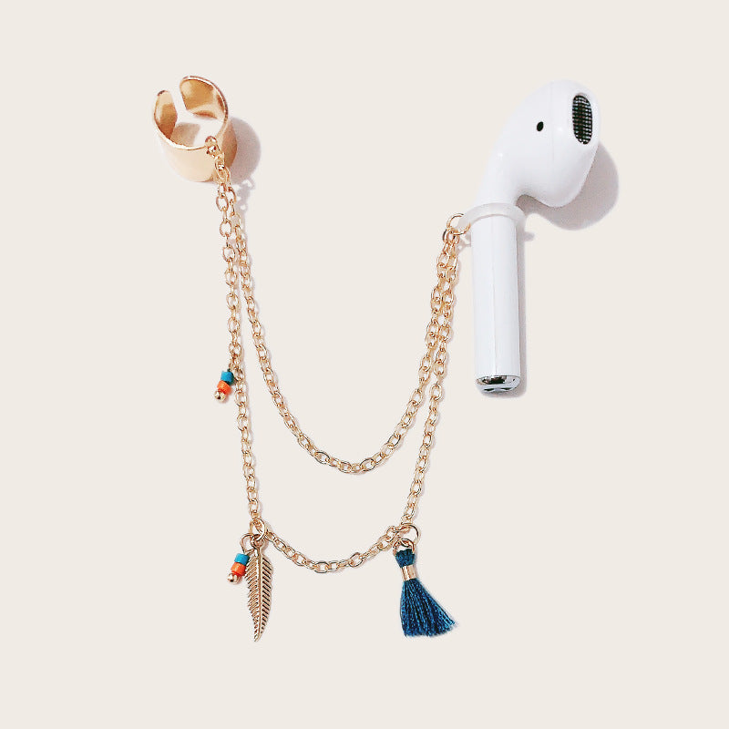 Boucles d’oreilles avec corde anti-perte pour écouteurs Bluetooth