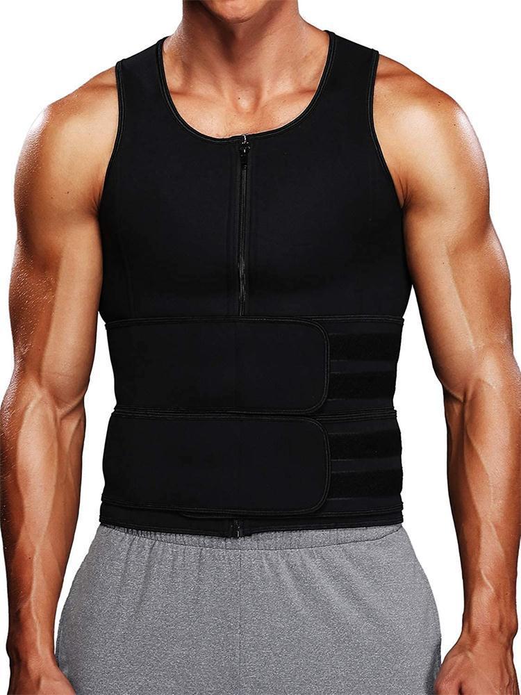 Gilet sauna minceur homme – Haut shapewear fitness.