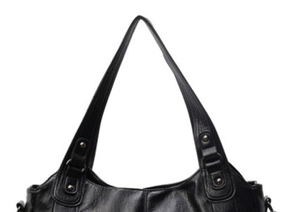 Handbag European And American Retro Solid Color Simple Texture