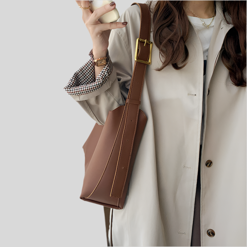 Sac à main femme en cuir PU – Sac bandoulière minimaliste