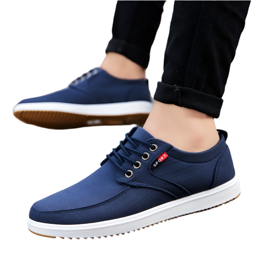 Chaussures Homme en Toile à Lacets – Décontractées & Respirantes