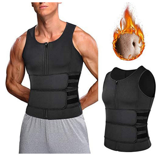 Gilet sauna minceur homme – Haut shapewear fitness.