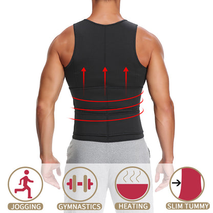 Gilet sauna minceur homme – Haut shapewear fitness.