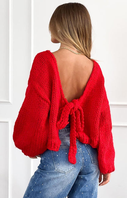 Veste Cardigan Inversée, Grosse Maille.