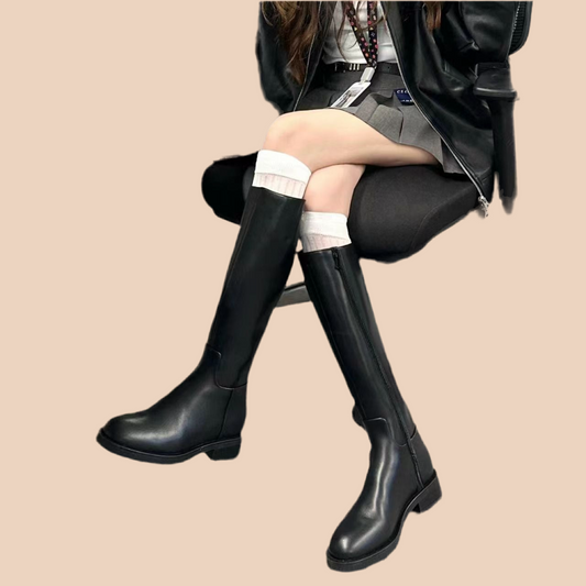 Bottes Hautes – Bout Rond, Fermeture Éclair, Doublées Polaire