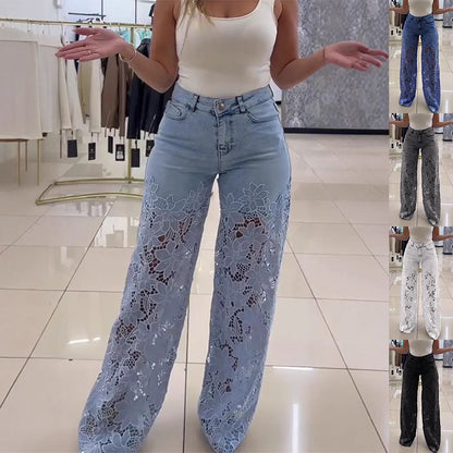 Pantalon Femme Taille Haute Y2K – Coupe Large.