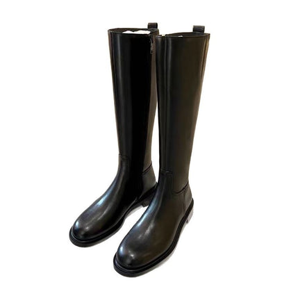 Bottes Hautes – Bout Rond, Fermeture Éclair, Doublées Polaire