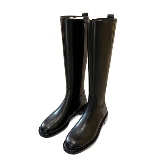 Bottes Hautes – Bout Rond, Fermeture Éclair, Doublées Polaire